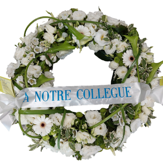 Couronne à plat blanche...